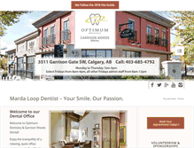 Tablet Screenshot of optimumdentistry.com